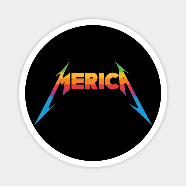 Merica Apple Magnet by Toby Wilkinson